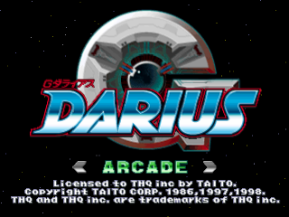 G Darius title screen for Playstation